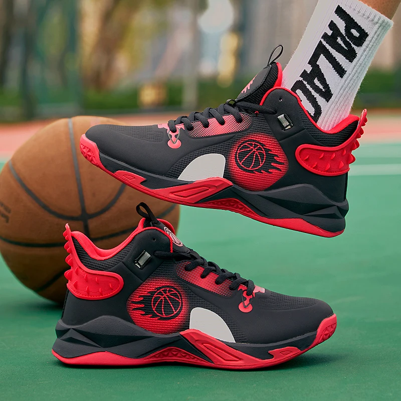 

New Men's Fashion Basketball Shoes with Non-slip, Wear-resistant, Shock-absorbing, Practical Sports Shoes for Students