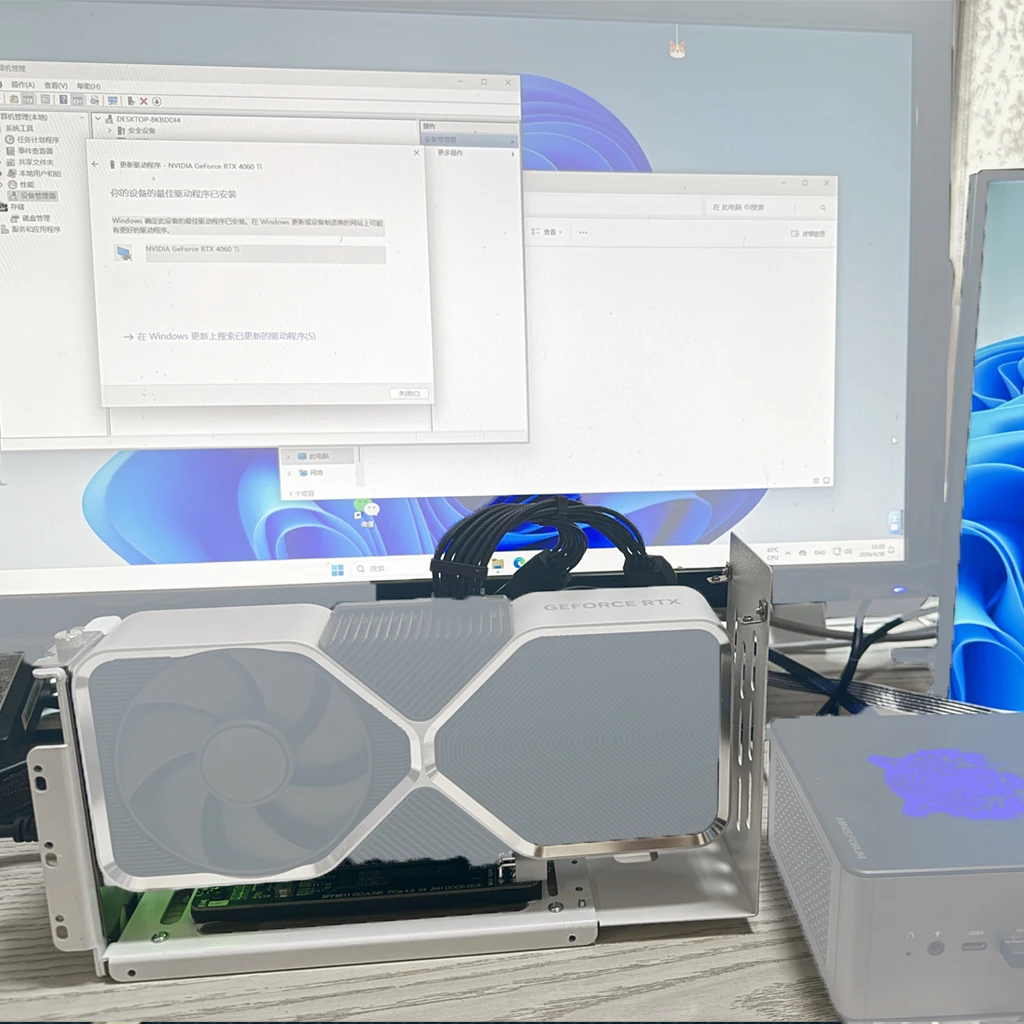 Für Laptop EGPU-Gehäuse SFF 8611 Oculink M.2 Externe Grafikkarten-GPU-Halterung Dock PCIe 4.0 X4 Gen4 Notebook GDP NUC Adapterkarte – Detail 7