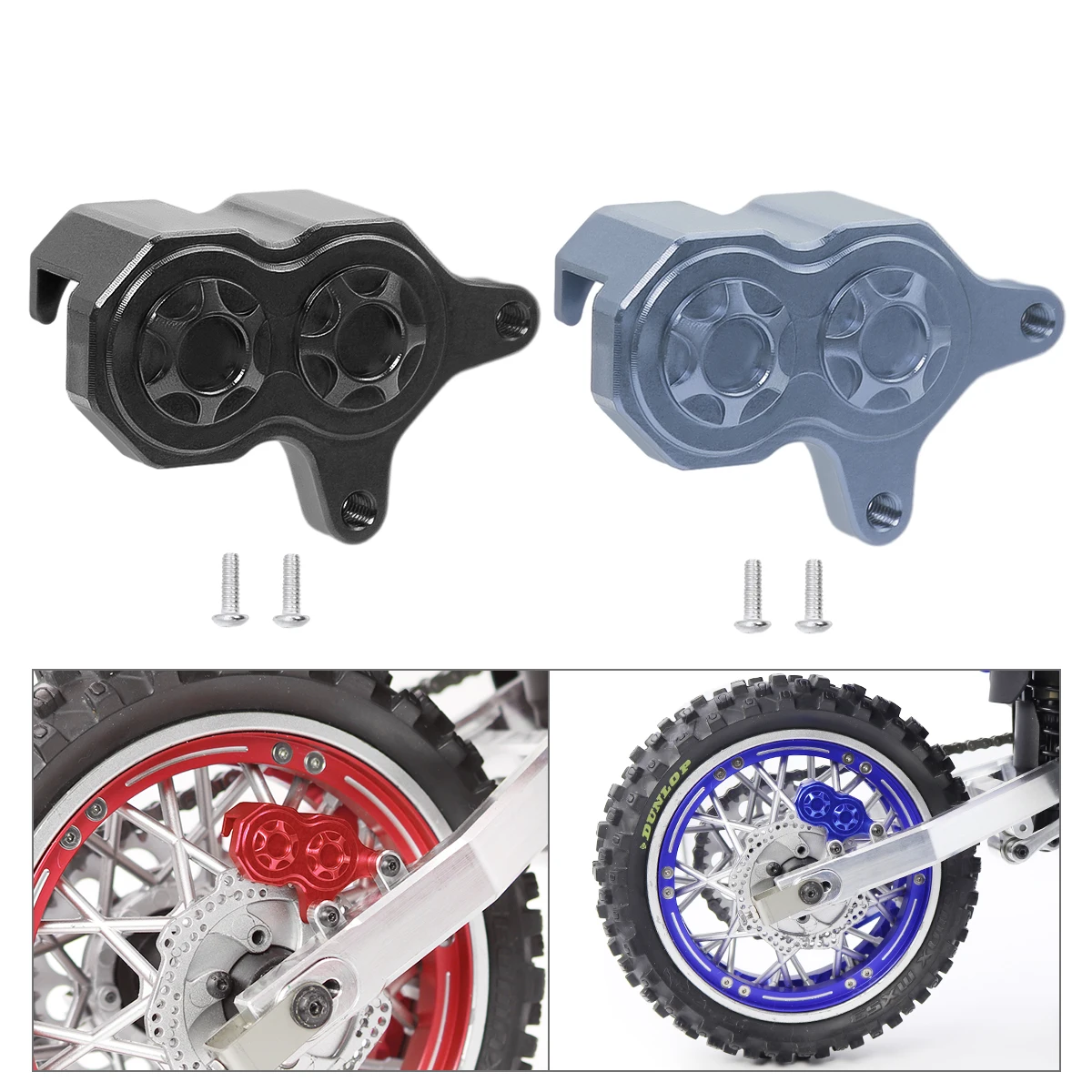 Étrier de disque de frein arrière en aluminium pour moto Losi PromPain MX, pièces de mise à niveau, accessoires, CNC 1/4, 7075 RC