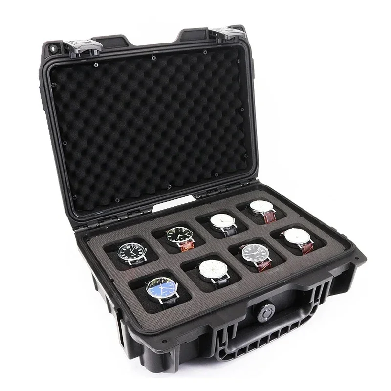 Large Capacity Watches Box Storage Suitcase Watch Travel Case Waterproof Display Boxes Safe Man Rolex Tray Watchmaker Organizer