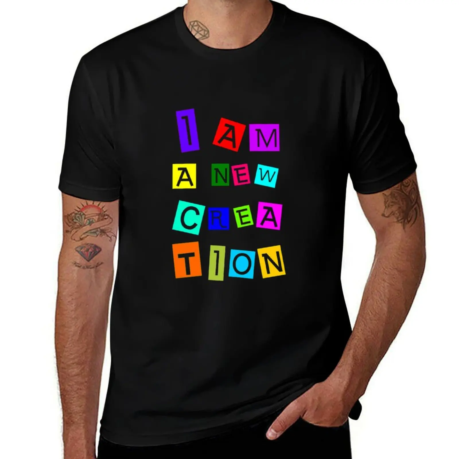 New Creation T-Shirt Plus Size Non-Shrink T-Shirt