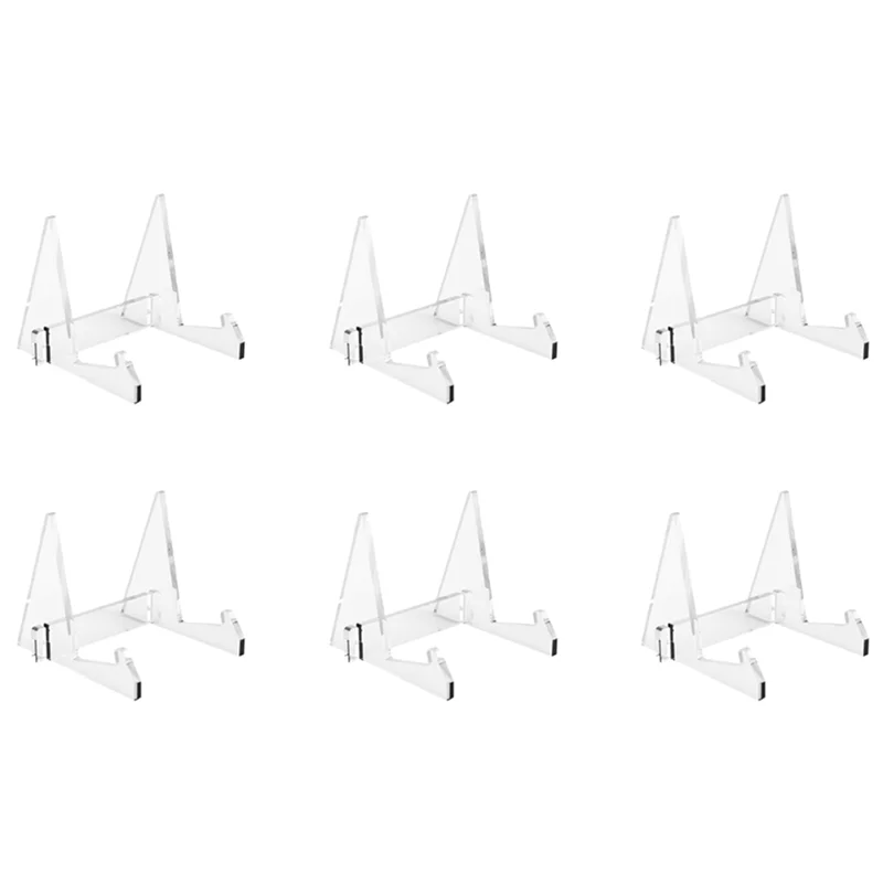 A02M-6X Vinyl Record Storage Holder Acrylic Record Display Stand Portable Book Display Stand