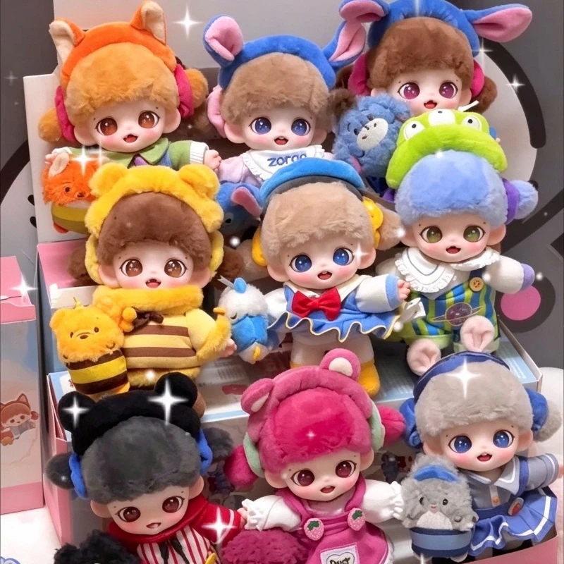 Zoraa Huggy World Series Plush Blind Box Cute Fluffy Keychain Bag Pendant Soft Stuffed Doll Kawaii Toy Gift For Adult Collectors