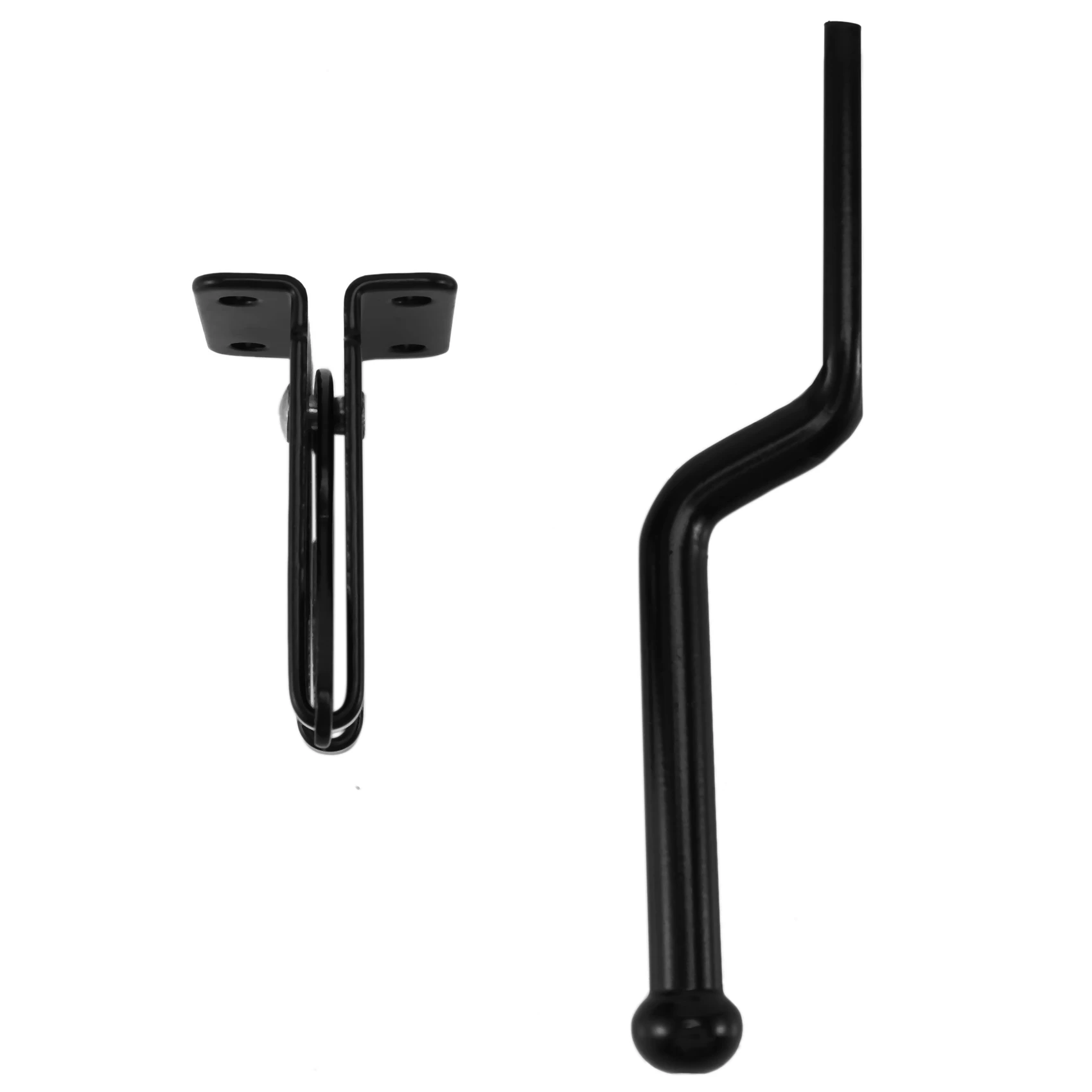 

75STO-3X самоблокирующаяся защелка для ворот, автоматический рычаг тяжелой силы, замок для забора, дверные защелки для деревянных забора, стальные черные