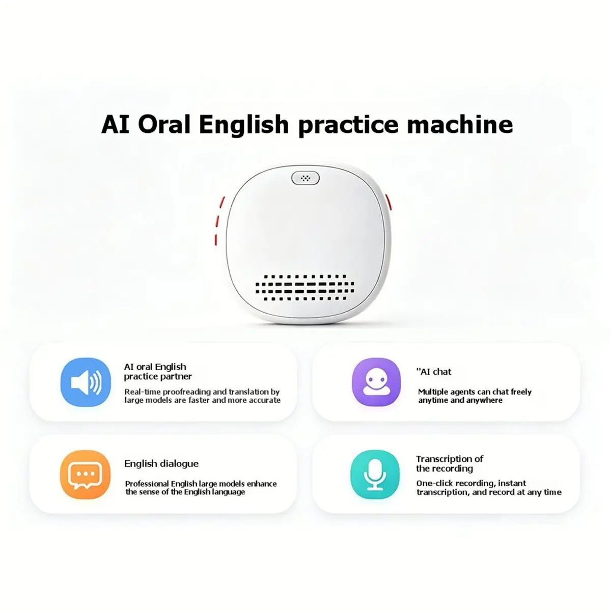 Intelligent Wearable Translator AI Translation Speaker Bluetooth 139 Language Real-Time Translation Tourism Learning