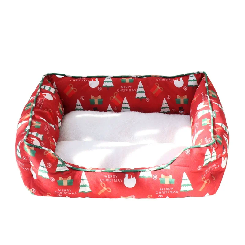 

2025 New Christmas Dog Bed Cat House Dog House Warm Cloud Nest Pet House To Keep Warm in Winter Pet Bed Cat