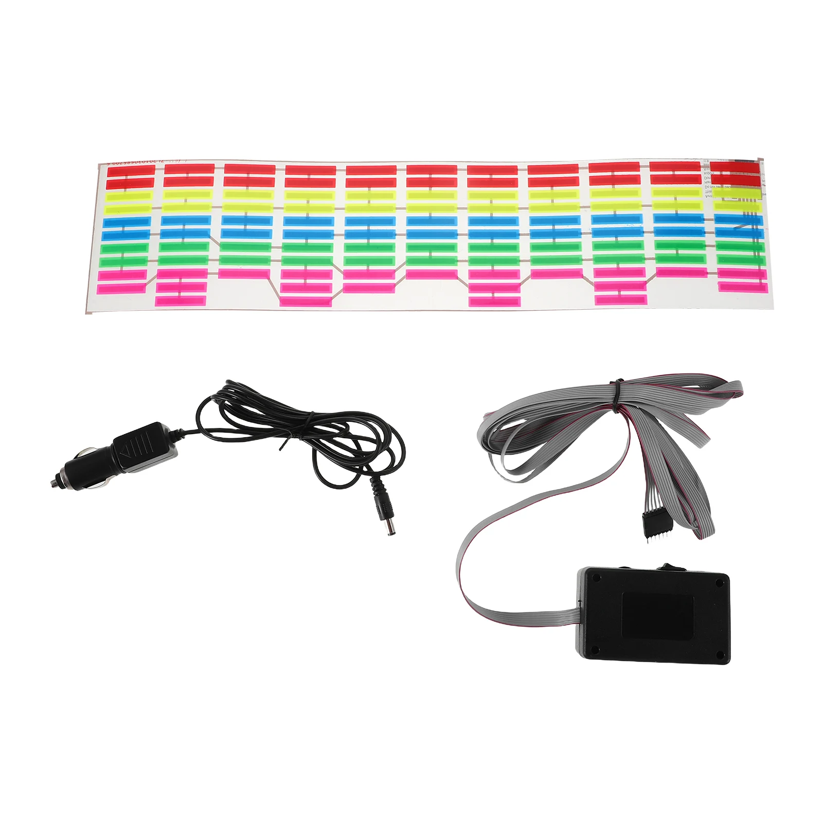 

Car Music LED Rhythm Lights Sound Activated Audio Lamps for Automotive Interior Ambient Lighting Decor Glass Sticker DJs Party