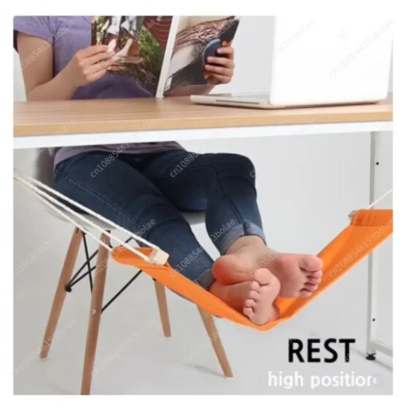 Lazy Foot Hammock Relieves Foot Fatigue, Hanging on The Desk Office Pedal