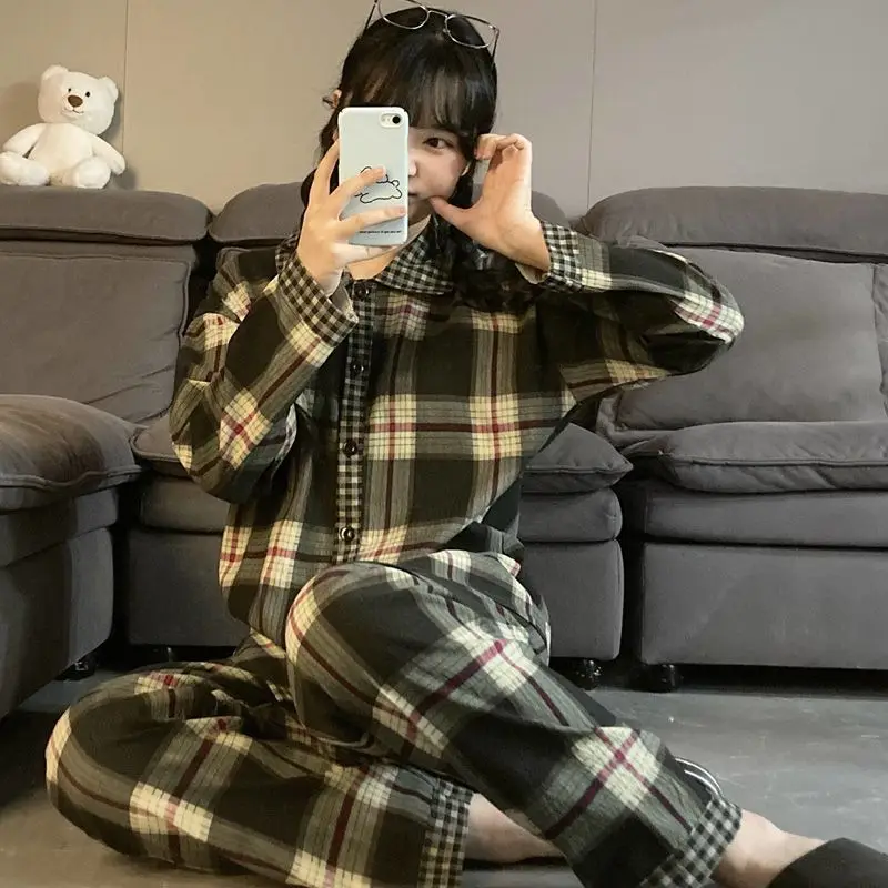 

Pjs Set Butterfly Women's Pajama Set Women's Warm Winter Pajamas Fashionable Home Clothes, Pajamas Retro Collage Soft Pajama Set