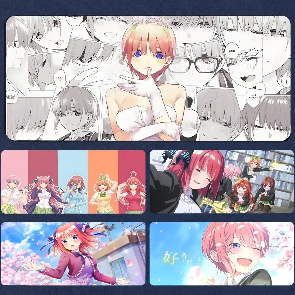 The Quintessential Quintuplets Ichika Nakano Mouse Pad Mousepad Large Gaming LockEdge Thickened Computer Keyboard Table Desk Mat
