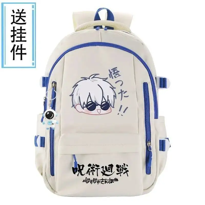 

Anime Game Breathable Mesh Black White Jujutsu Kaisen Student School Bags Large Capacity Mochilas Backpacks