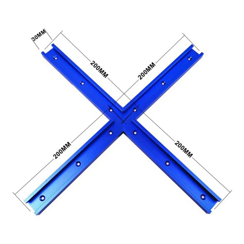 Alloy Steel Cross Connector T-type Cross Kit Electric Circular Saw Flip Table with Mounting Hole Woodworking DIY Accessories