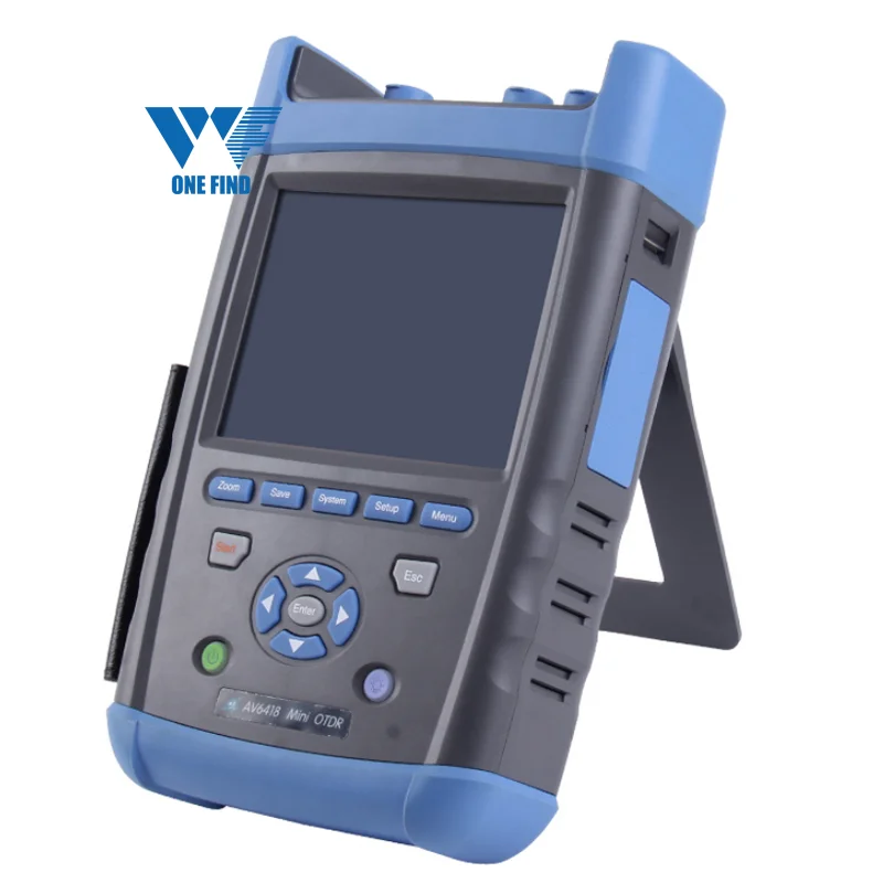 high dynamic range 45/43dB long distance tester Optic fiber OTDR AV6418 with VFL and optical power meter av6418 otdr