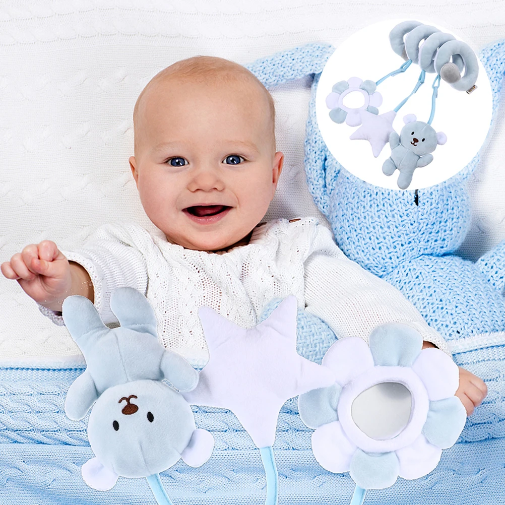 

Animal Ringing Baby Bed Crib Wrap Hanging The Bell Infant Blue