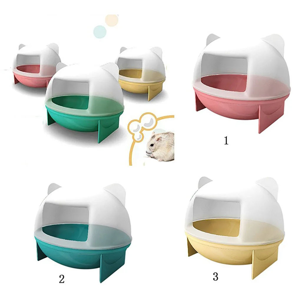 

Cat Ears Design Hamster Bathroom Small Animal House Durable Eco-Friendly Easy Clean For Chinchilla Rat Gerbil Dwarf Mouse