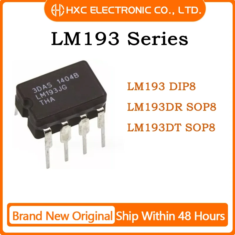 

10PCS LM193 DIP8 LM193DR SOP8 LM193DT SOP8 New Original Linear Comparator