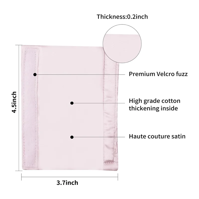 B24B 4-Packs Satin CPAP Strap Covers, CPAP Strap Comfort Pads, CPAP Face Pads, Comfortable CPAP Supplies CPAP Face Cushion