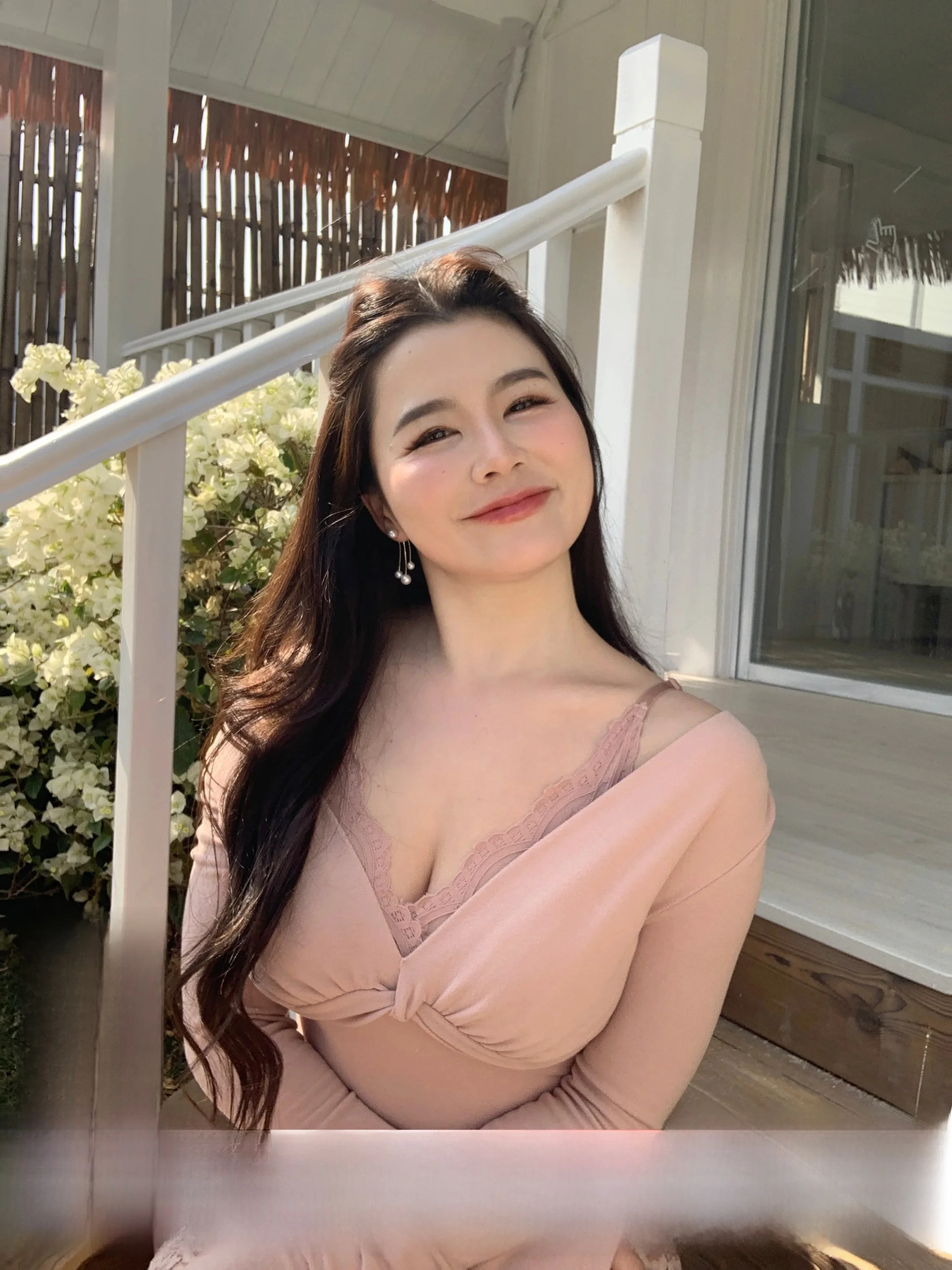 

ML Sexy Lace Shoulder Bridesmaid Top V-Neck Knitted T-Shirt plus Size Comfortable Long Sleeve Pure Desire Gentle Women's Fashion