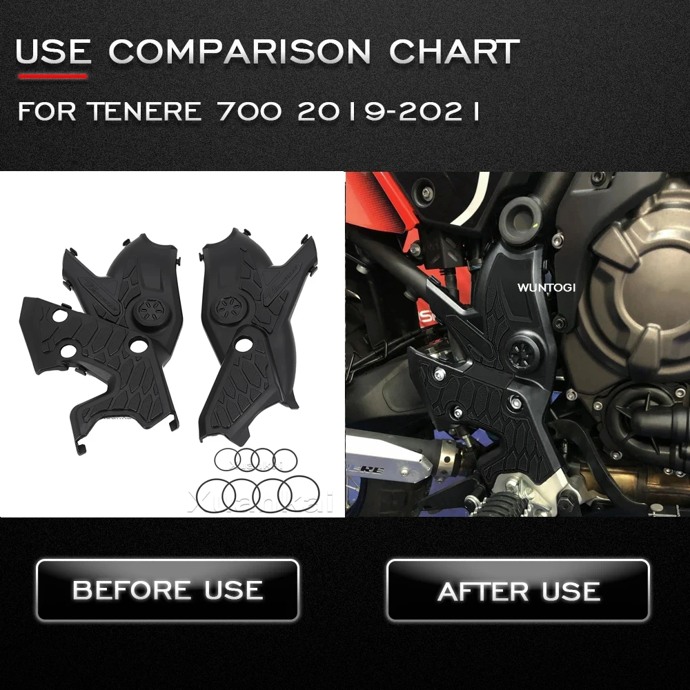 

Для Yamaha Tenere700 T700 T7 Xtz 700 Новинка Мотоцикл Tenere 700 2022-2023 аксессуары бампер рамка Защитная крышка