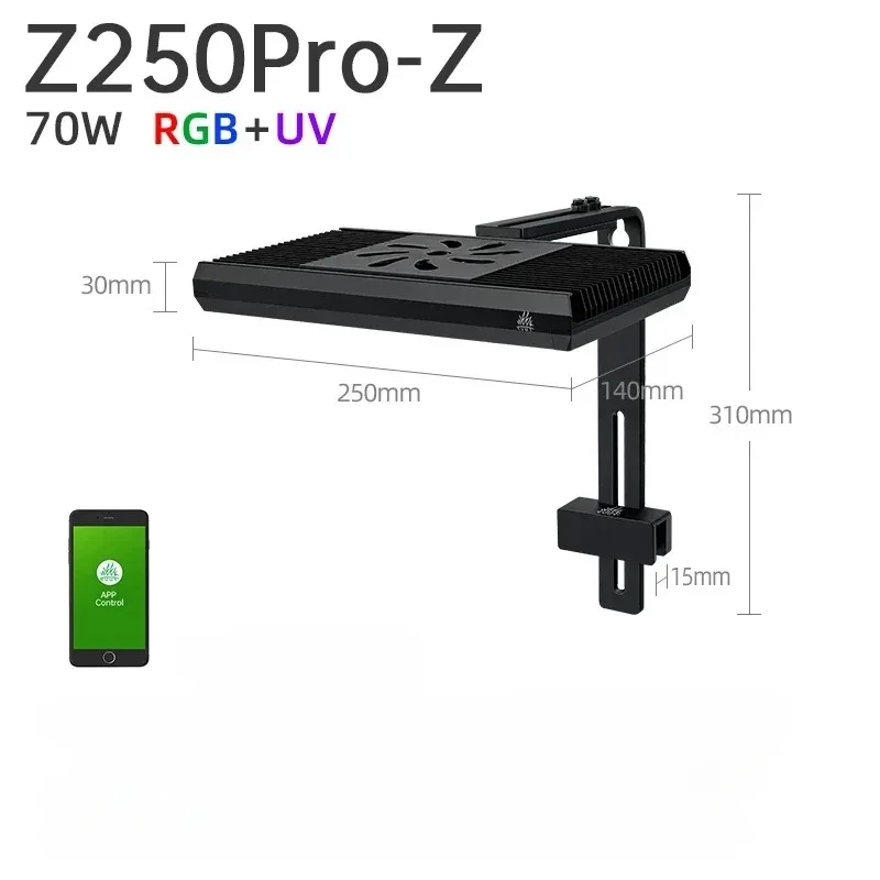 WEEK AQUA Z400Pro-Z フルスペクトル 水槽用LEDライト Week Aqua Z400Z PRO Bluetooth LED Light | Aquatic Motiv