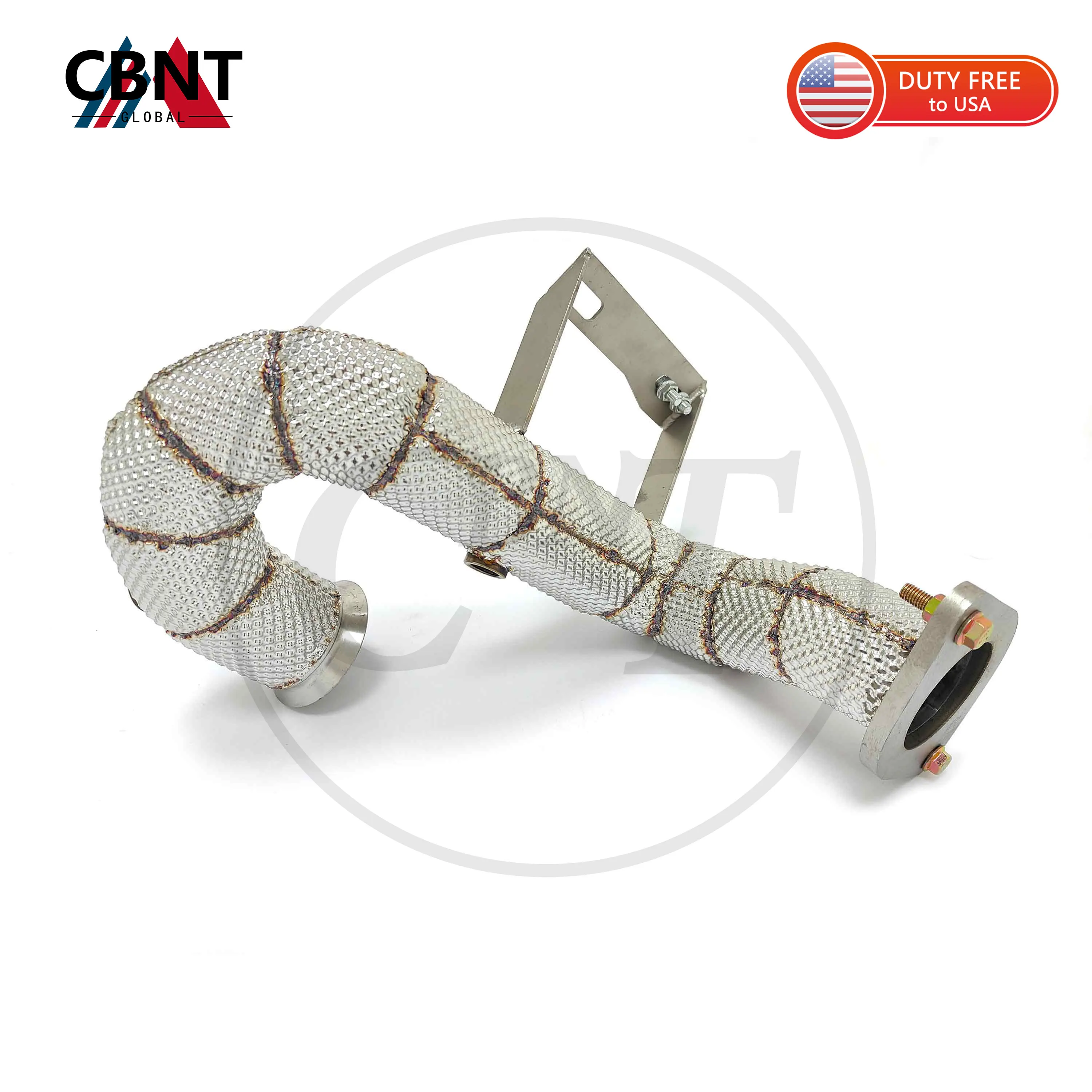 

CBNT Car Accessories Downpipe for Mercedes-Benz A180/A200/A250 W177 2.0T High Flow Exhaust Header SS304 Tuning Exhaust Systems