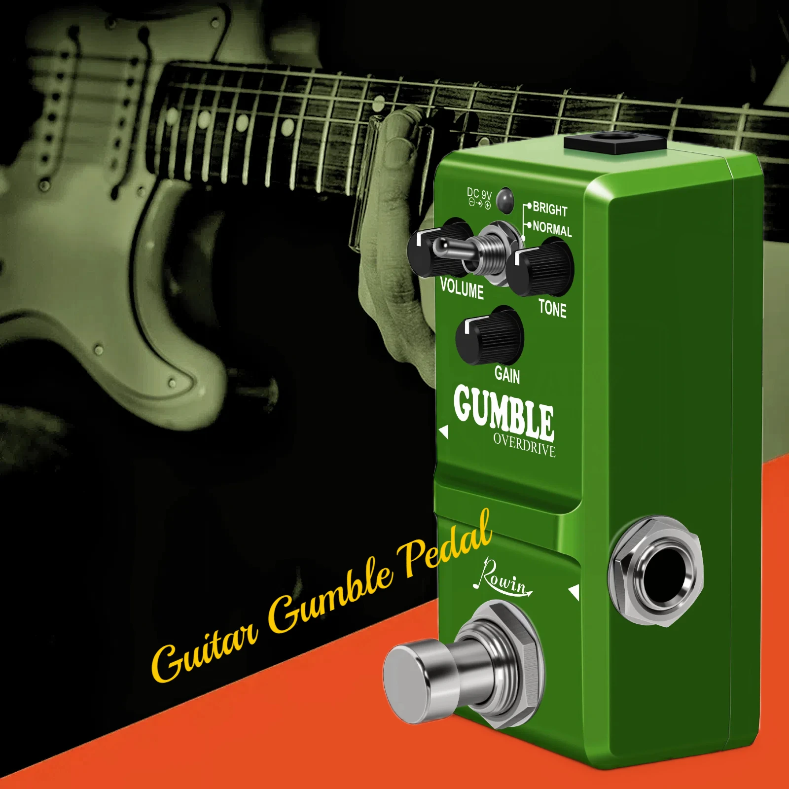 Guitar Pedal Dumbler Overdrive Effects Based On Zendrive Rowin Gumble AMP Dumble Smooth Bright Unique Tone Mini For Pedalboard