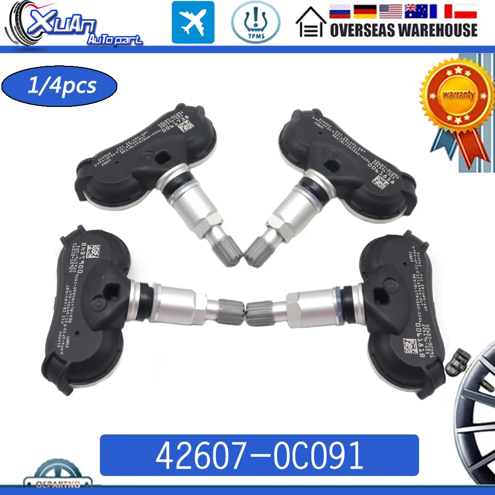 

42607-0C091 Система контроля датчика давления в шинах TPMS для TOYOTA HIGHLANDER RAV4 SEQUOIA TUNDRA 4,6 5,7 л 2017-2022 315 МГц