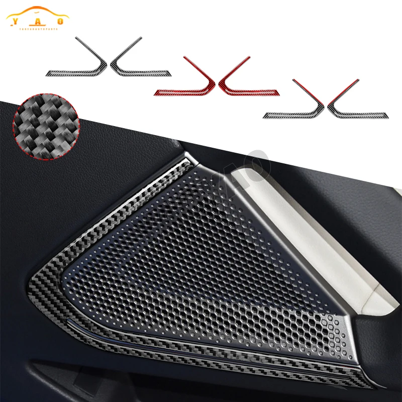 

Carbon Fiber Interior Auto Door Horn Ring Trim Sticker Modification Decoration For BMW Z4 G29 2019-2022 Car Accessories