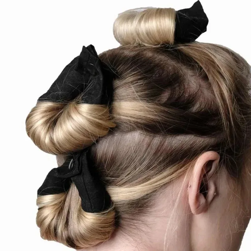Heatless Hair Curlers Satin Curling Rod Headband No Heat Silk Curls Soft Hair Curler To Sleep in Styling Tools Lazy Hair Rollers