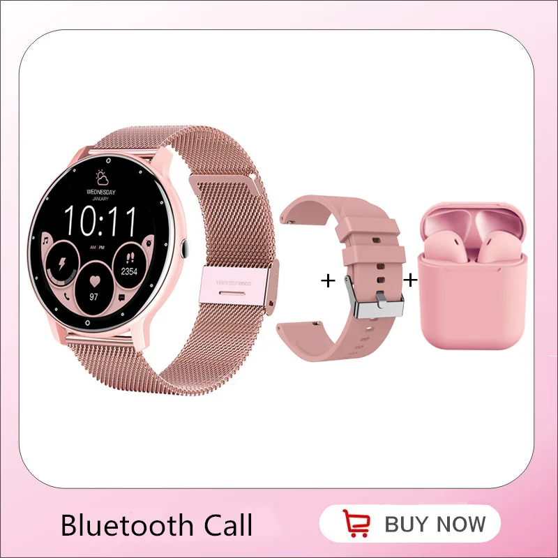 Smart Watch Women Men 1.39inch Full Touch Screen Voice Assistant Whatsapp Message Notification Bluetooth Answer Call Smartwatch