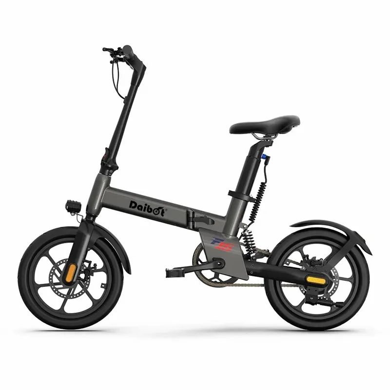 16 Inch Adult Electric Bicycle Lightweight 2 People 350W 36V Folding Electric Bike Waterproof With Smart APP Battery Removable