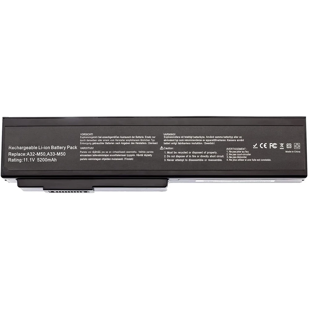 A32-N61 A32-M50 A33-M50 Replacement Laptop Battery Compatible with Asus M50 M60 N53 N53J N53JQ N53S N53SN N61J N61JQ N61JV N53SV