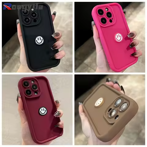 Smile Face Phone Case For Infinix Hot 50 50i Zero 40 30 Tecno Spark 30C Go 1 9 Pop 9 Camon 30 Pro Pova 6 Neo 5G 4G Cover