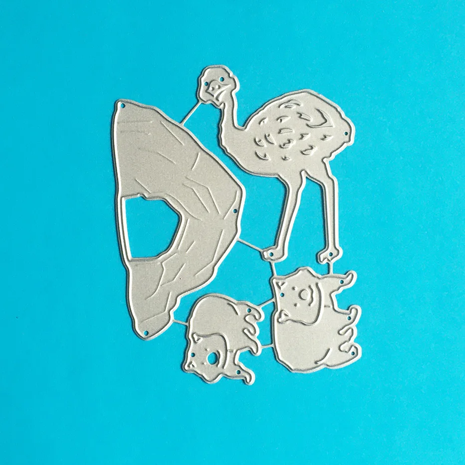 Australia ostrich  Scrapbooking Cutting Dies Yiwu clearance DIY Paper gift Card Making metal craft album