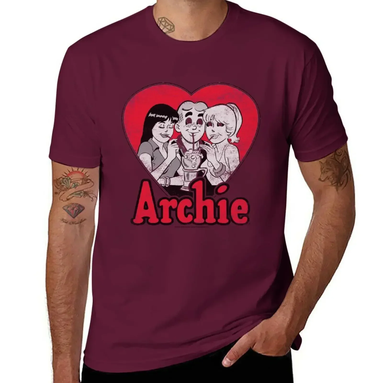 AC119 Archie Comics Milkshake Youth T-Shirt oversizeds cotton men t shirt mens designer clothes new in tops & tees Round Collar