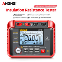 ANENG MH12 Digital Megohmmeter Meters Insulation Earth Resistance Meters Tester cable High Voltage Voltmeter Meter tools