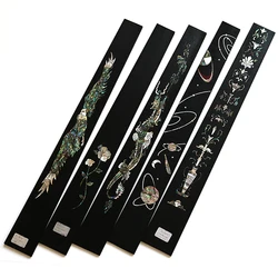 Ebony/rose painted shell inlaid engraving Parquet engraved fretboard ballad classical guitar fingerboard Guitar Making Wood