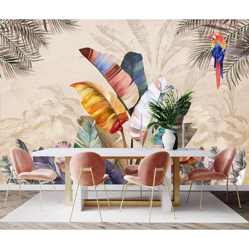 

Abstract Background Floral Wallpaper Garden, Wall murals for Living Room, Bedroom, Bathroom Background Wall Decoration（Non-self-