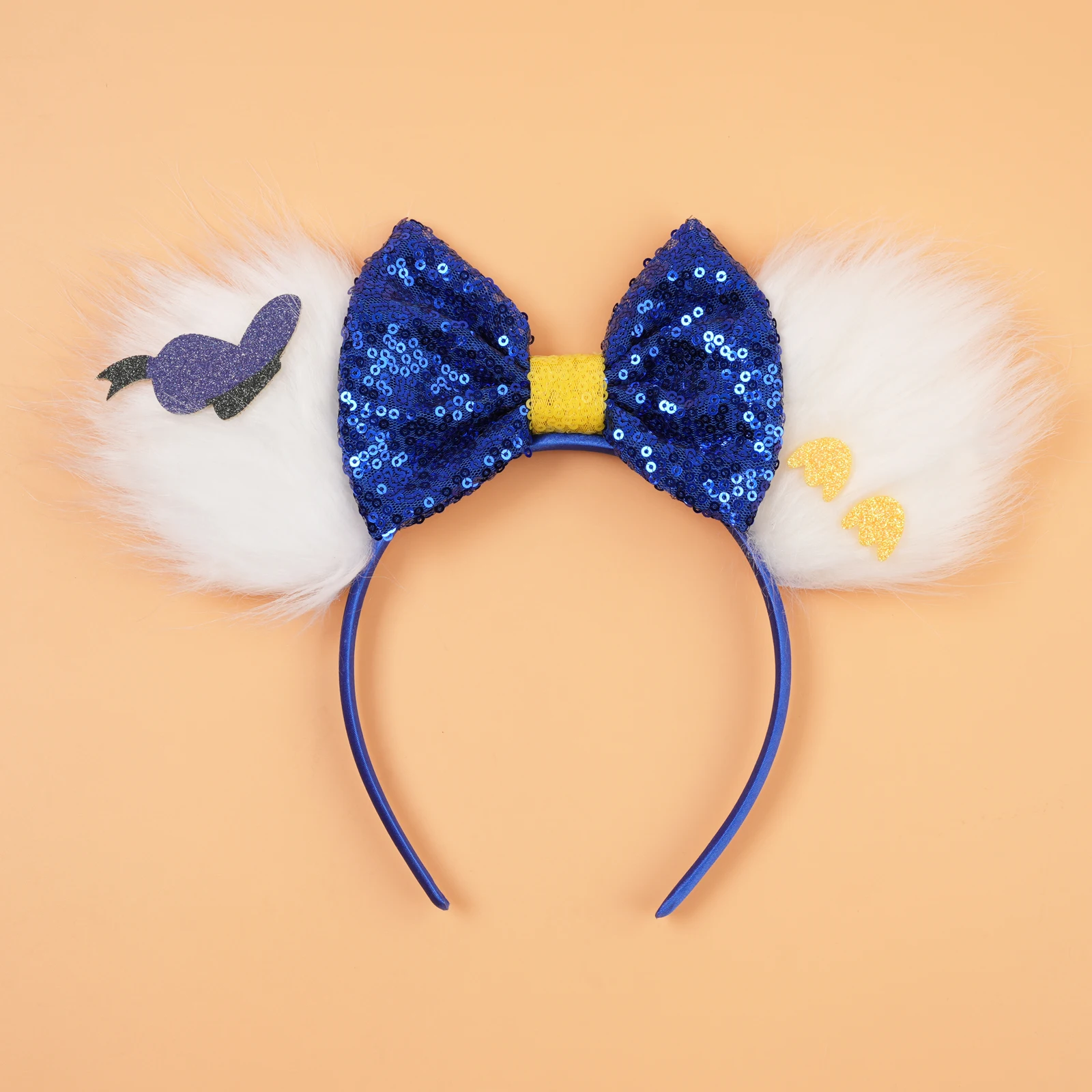 2026 Neuer Stil Mickey Minnie Ohren-Haarband mit Pailletten-Schleifen für Mädchen, Erwachsene und Kinder, Halloween-Party Cosplay Haaraccessoires, Prinzessinnen-Haarband