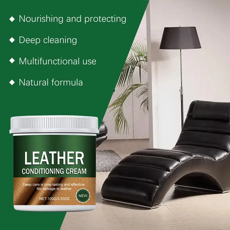 Leather Conditioner | Leather Polish for Furniture | Leather Refurbished with Sponge Leather Polish Cleaner for Sofa Car Seat