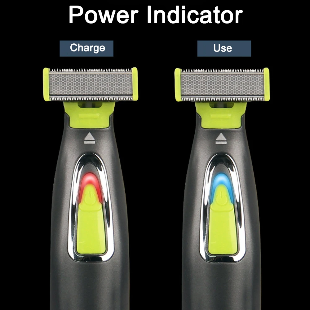 ماكينة حلاقة كهربائية قابلة للغسل وقابلة لإعادة الشحن ماكينة حلاقة اللحية للرجال ماكينة حلاقة للشعر والعناية بالوجه وتنظيف مشابك الشعر للرجال