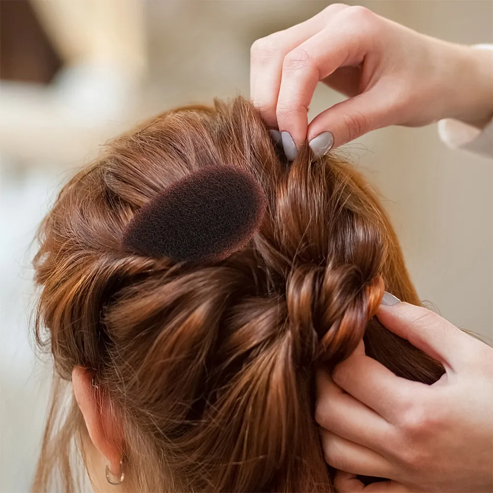 

2 шт. дышащие вставки для увеличения объема волос, придающие объем макушке, с клипсами-подушечками, инструмент для укладки для свадеб и вечеринок