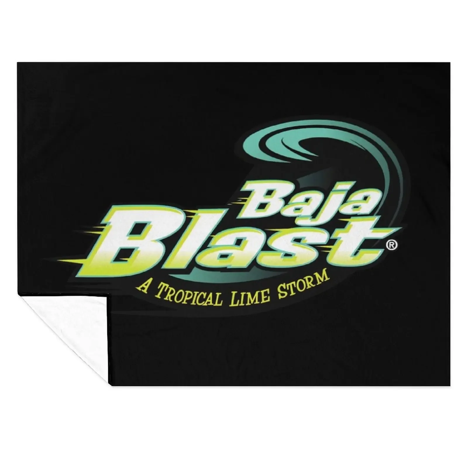 

baja blast plain logo Throw Blanket Decoratives Sofa Designers Furry Blankets