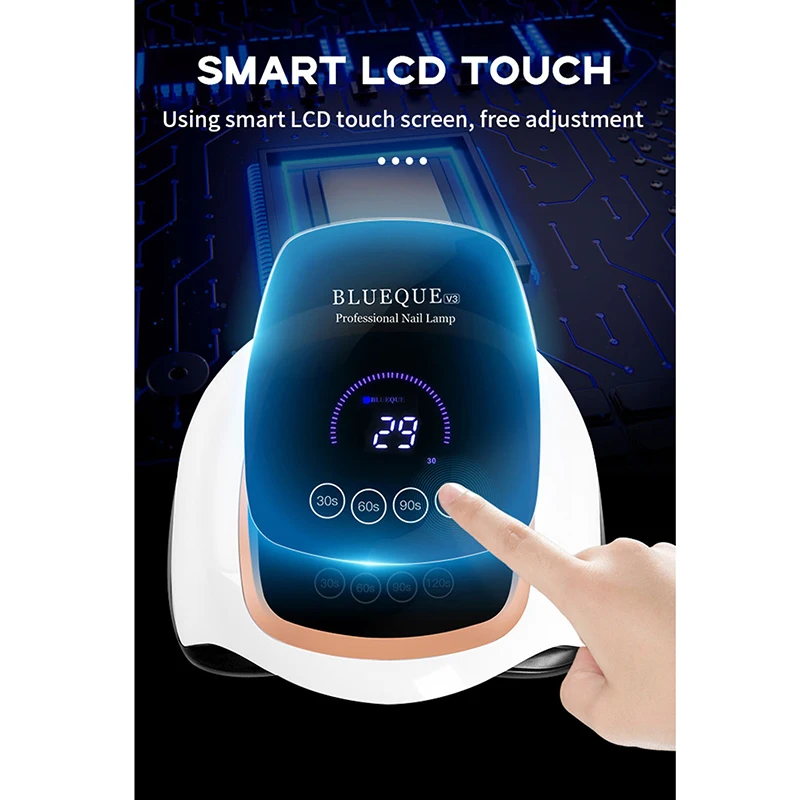 84W UV LED lampada per unghie Touch Screen asciugacapelli per tutti gli smalti per Gel con Display LCD lampada polimerizzante professionale per Manicure