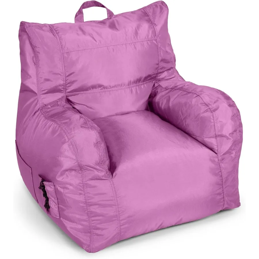 

Dorm Bean Bag Chair with Drink Holder and Pocket Radiant Orchid Smartmax Durable Polyester Nylon Blend 3 Feet