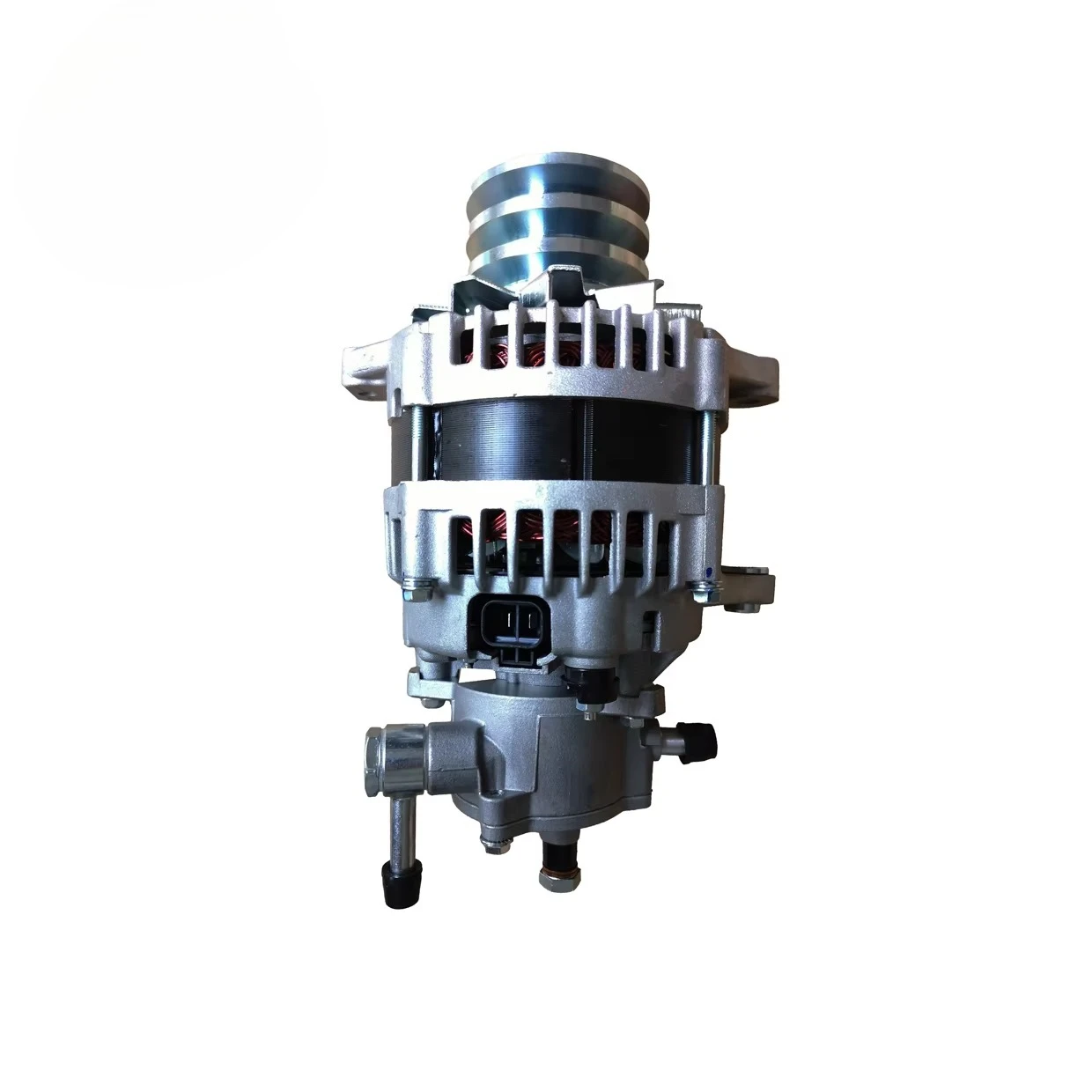 

24V 80A Generator 8973515741 Engine 4HF1 4HG1 4HJ1 With Vacuum Pump 2 Pins Plug Aluminum Body High Quality Parts