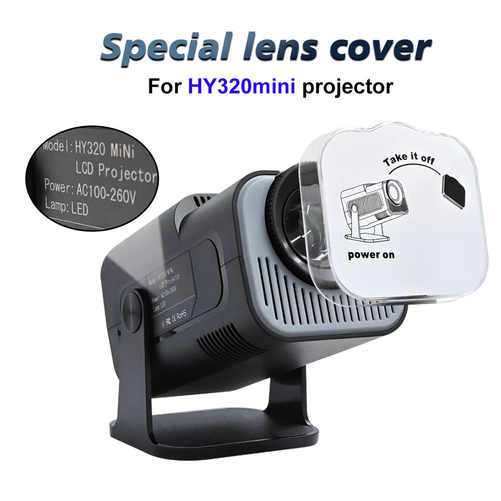 Projector HY320mini Accessories Lens Cover Dustproof shell Waterproof Protector For Original HY320 Mini Projctor Protective Cap