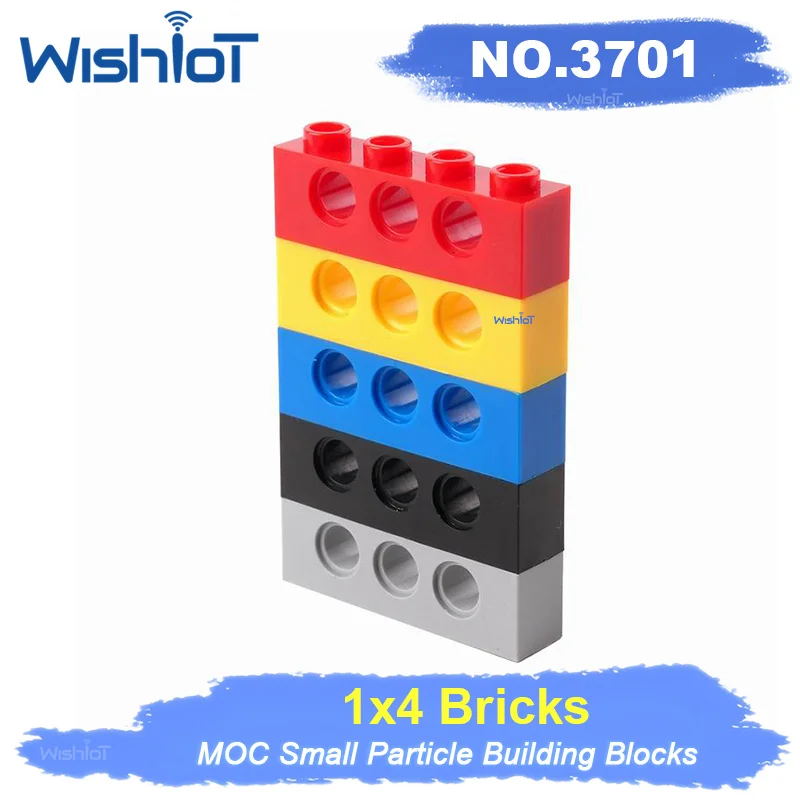 

Высокотехнологичные детали MOC Технический строительный блок MOC 1x4 Кирпич 3 отверстия 3701 Подходит для всех брендов Игрушка из мелких частиц