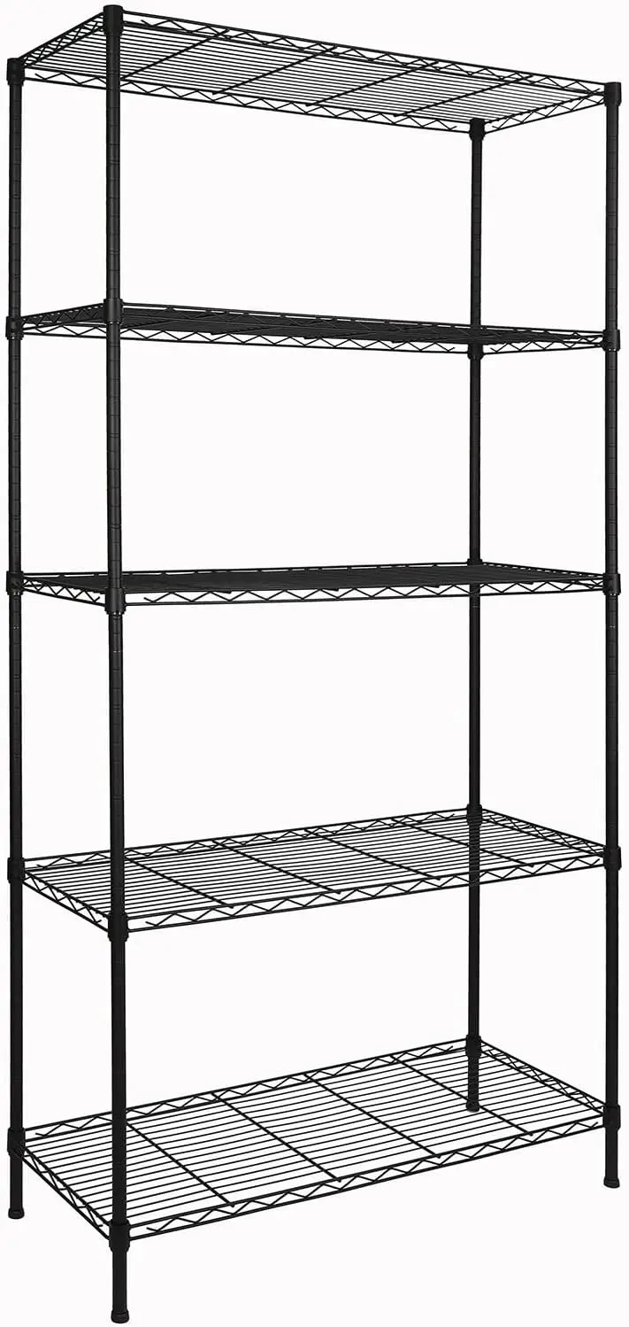 

REGILLER 5-Wire Shelving Metal Storage Rack Adjustable Shelves,17.7" D×35.4" W×72.3" H Standing Storage Shelf Units for Laundry