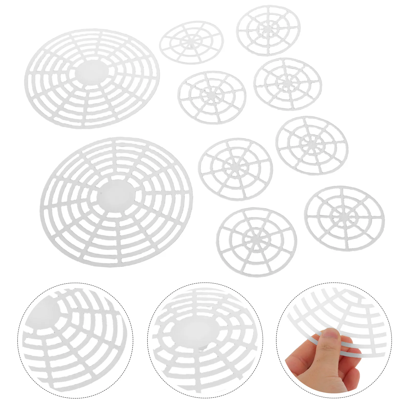 10 pièces Plaques de pressage en maille pour cornichons, poids de fermentation en plastique pour bocaux à large ouverture, accessoires pour la fermentation des légumes et des cornichons